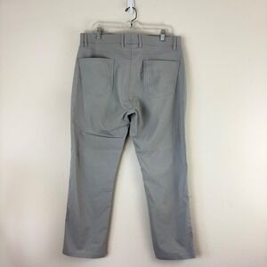 Tasc Performance Mens Gray Bamboo Blend Straight Fit Pants 36x30 Golf Athleisure